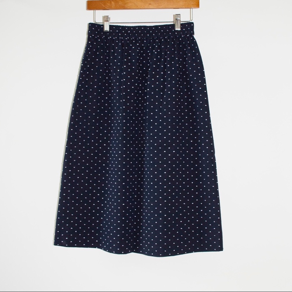 J. Crew Vintage Clip Dot Midi Skirt